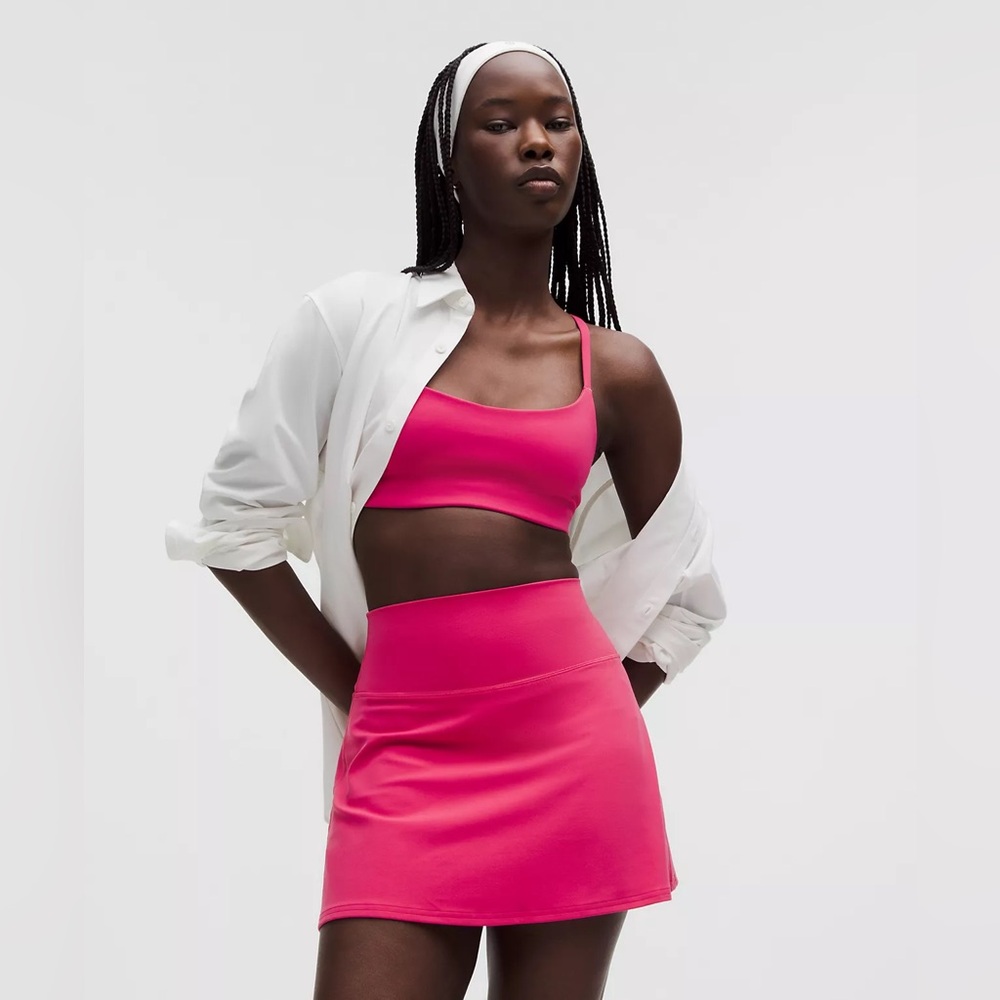 NWOT Lululemon Bright Pink Mini Skirt